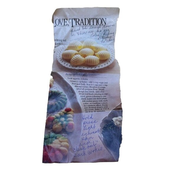 Vtg Cookie Press Decorating Gun Complete Set In Box Christmas 1979 Recipe Hoan - Picture 5 of 5